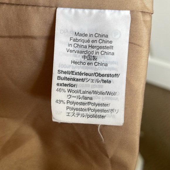 J Crew wool zip up peacoat style jacket in size 6 - Picture 5 of 6